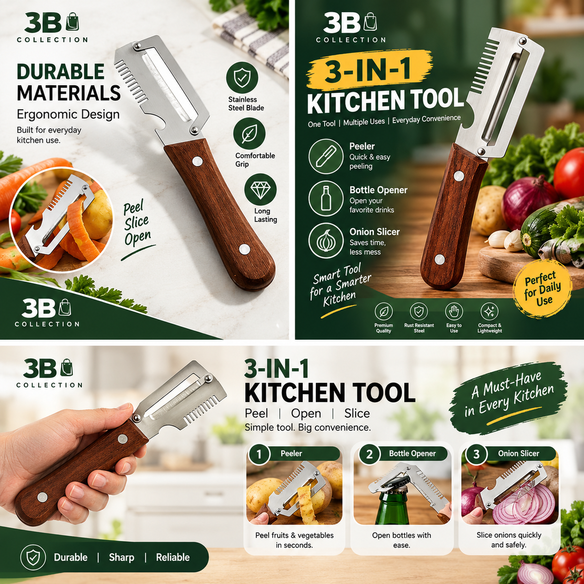 3 in 1 Peeler